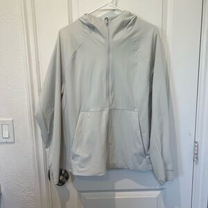 Lululemon Light Gray Hooded Zip Jacket